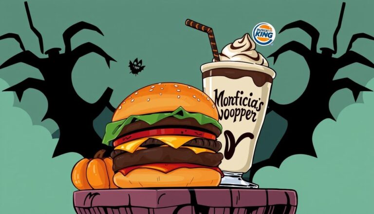 Burger King Addams Family Menu
