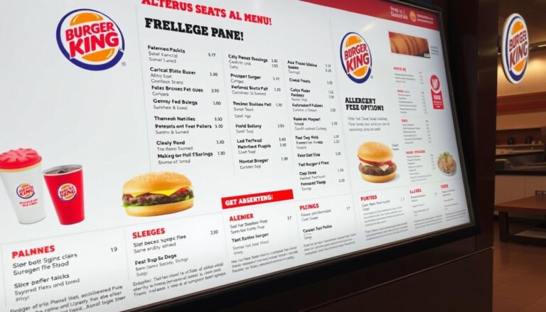 Burger King Allergen Menu