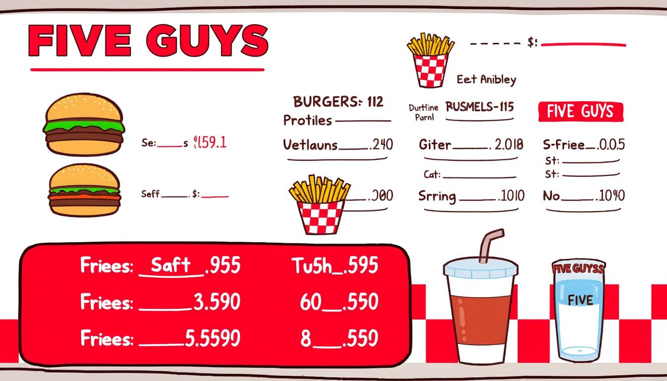 Five Guys Prices Menu
