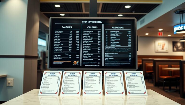 IHOP Nutrition Menu