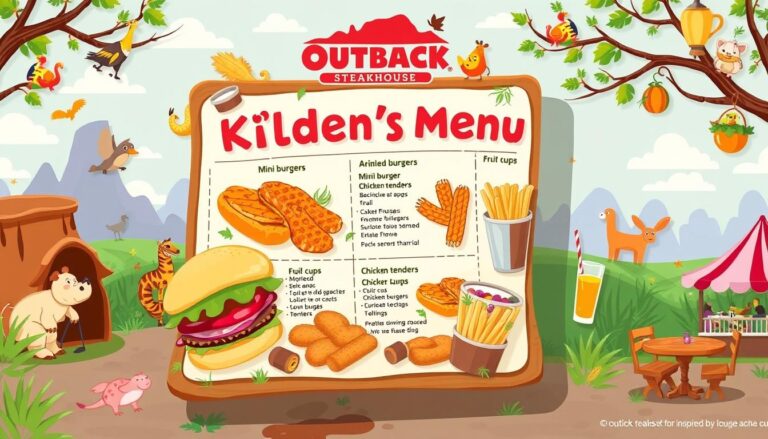 Outback Steakhouse Kids Menu