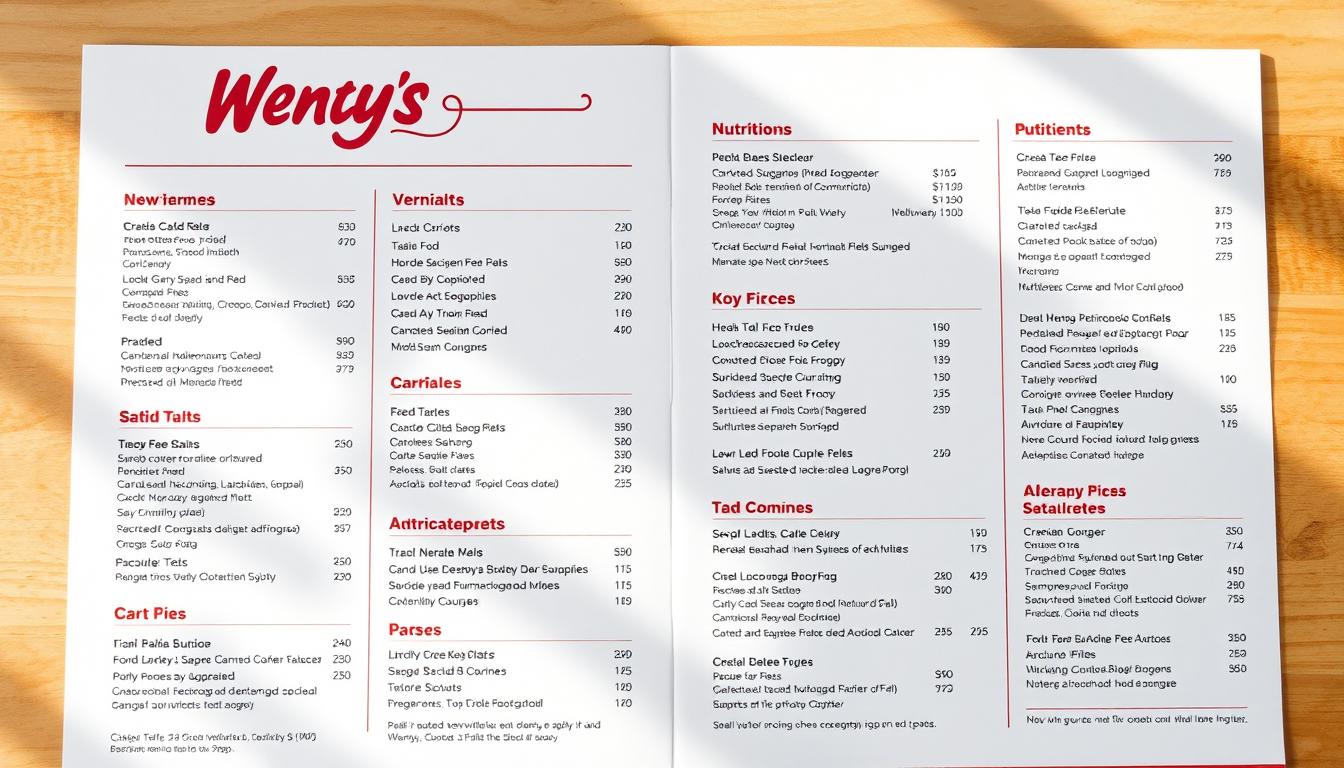 Wendy's Allergen Menu