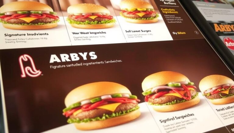 arby's burger menu