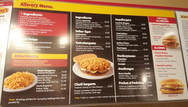 denny's allergen menu
