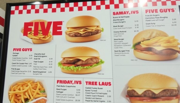 Five Guys Menu