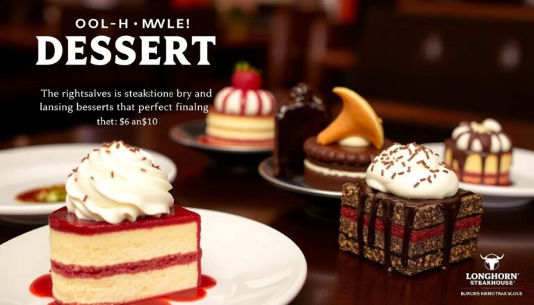 longhorn steakhouse dessert menu