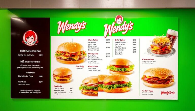 wendy's menu with pictures